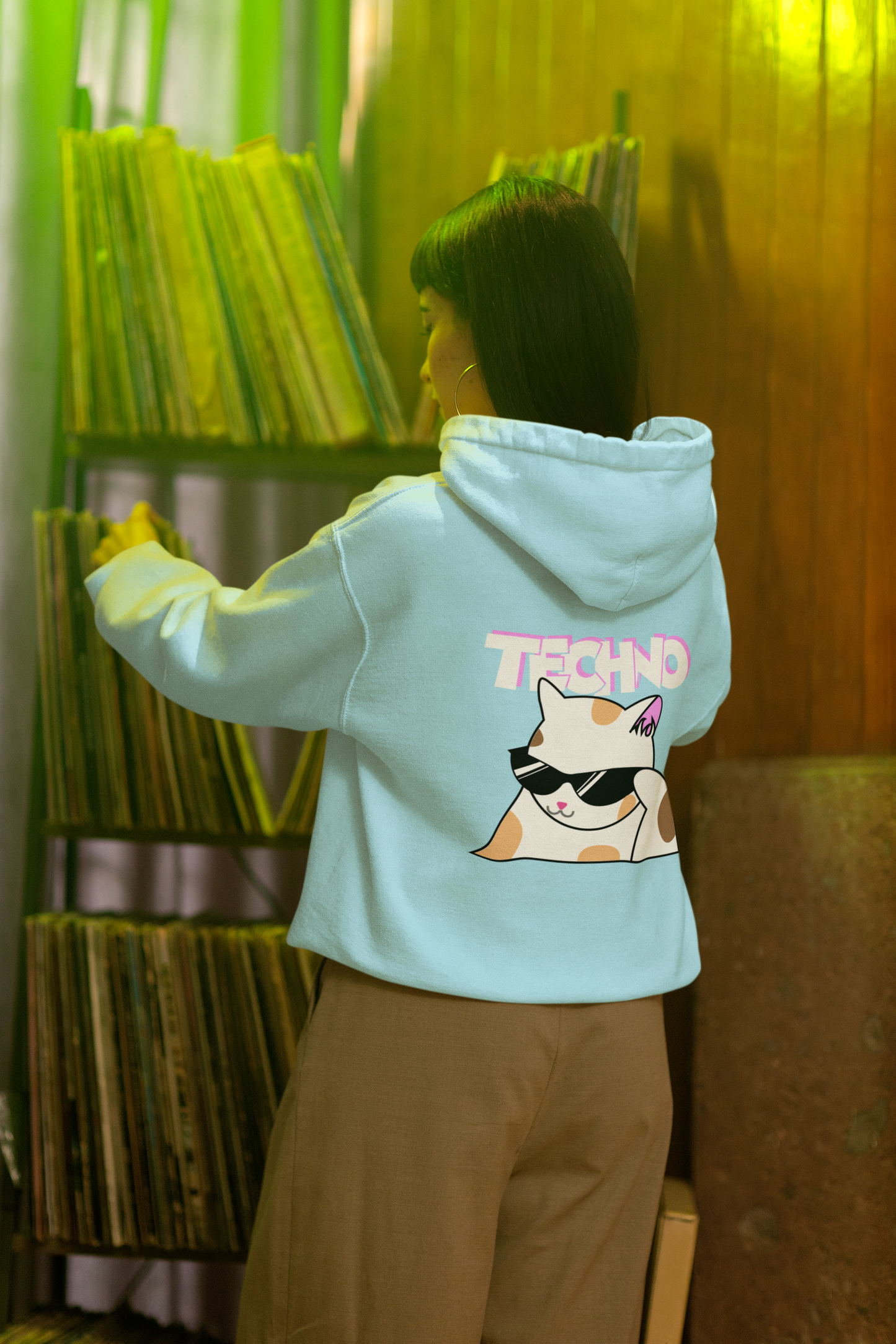 CAT TECHNO SUDADERA UNISEX LIMITADA EDICIÓN