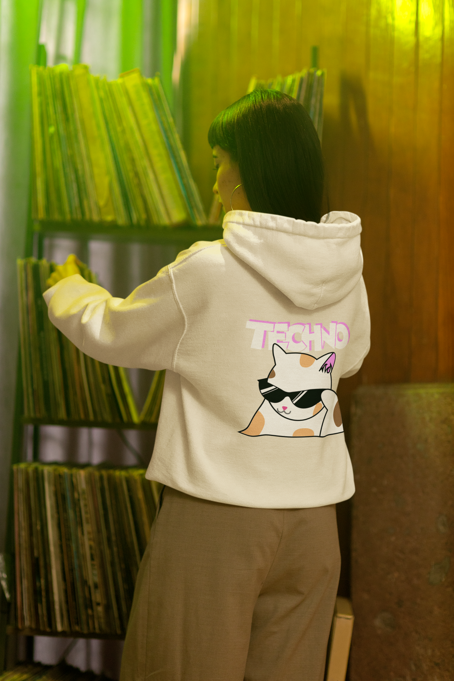 CAT TECHNO SUDADERA UNISEX LIMITADA EDICIÓN